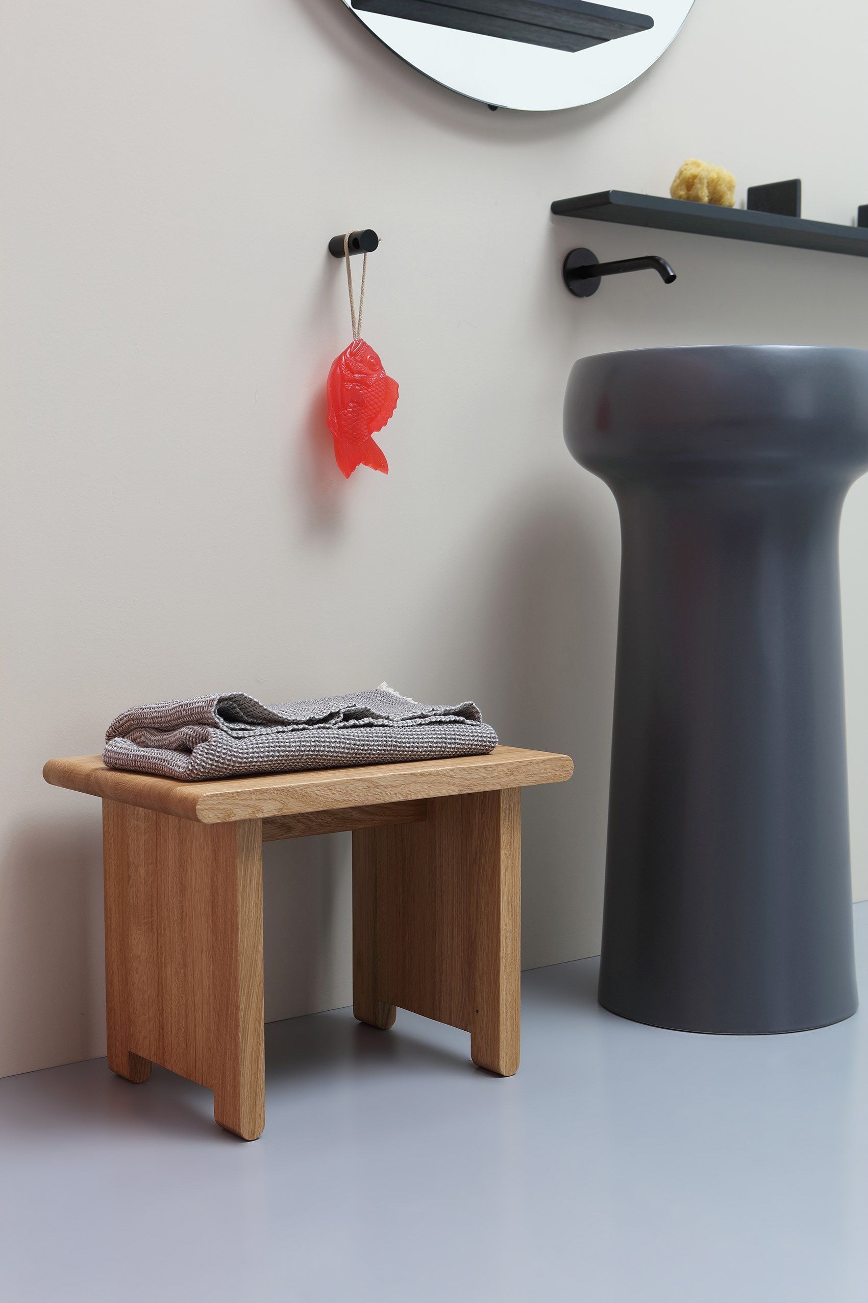 Твердый деревянный низкий стул Azzurra Ceramica Franky ARCH-00145953 - Вид №3