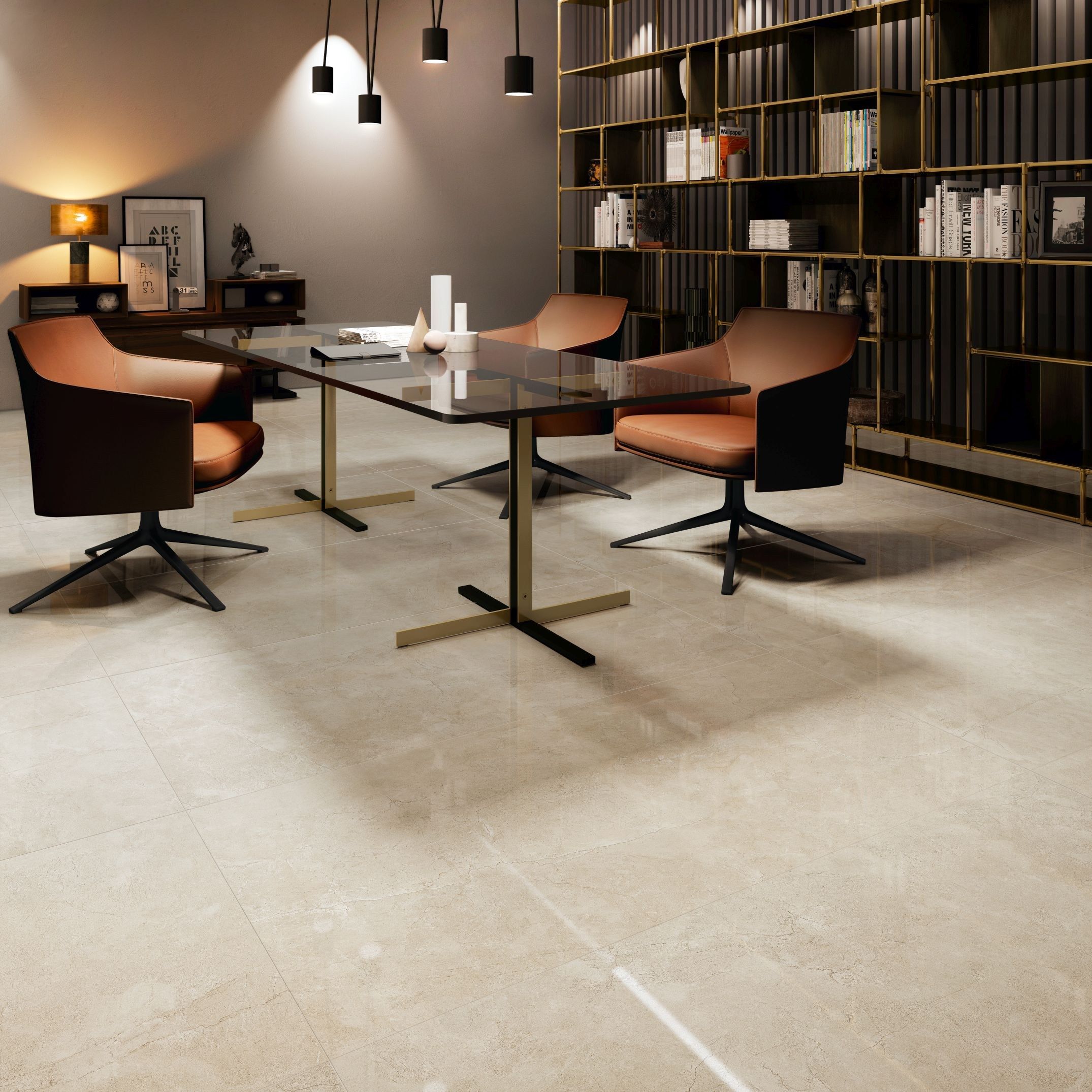 Пол из керамогранита с мраморным эффектом Supergres Чистота мрамора ARCH-00080391 - Вид №21