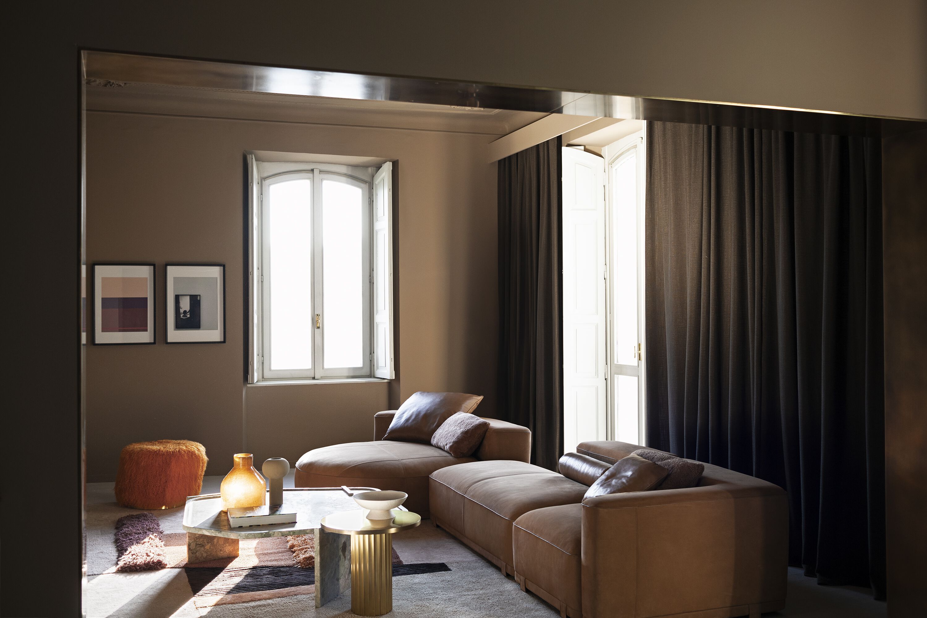 Кожаный модульный диван Baxter JULIETTE ARCH-00053298 - Вид №2