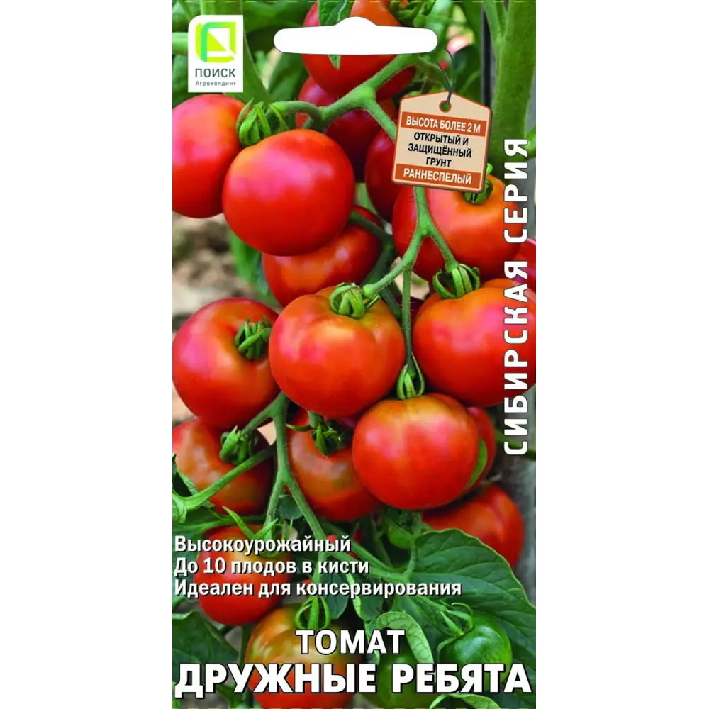 Семена овощей Поиск томат Дружные ребята 12 шт. 89346744 STLM-2069708 
