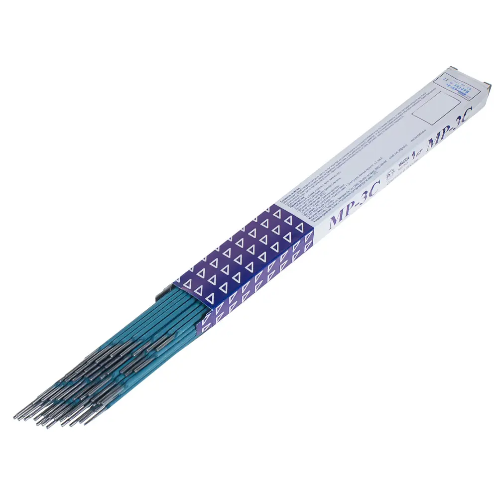 Электроды сталь МР-3С 2.5 мм, 1 кг цвет синий Santreyd STLM-2010506 - Вид №1