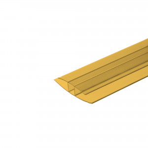 82432465 Профиль соединительный неразъемный Колибри 6 мм желтый 3 м