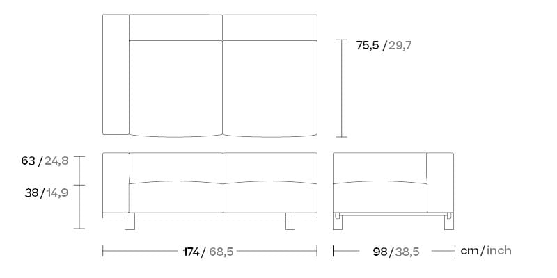 2-местный диван Kettal Molo ARCH-00121947 - Вид №8