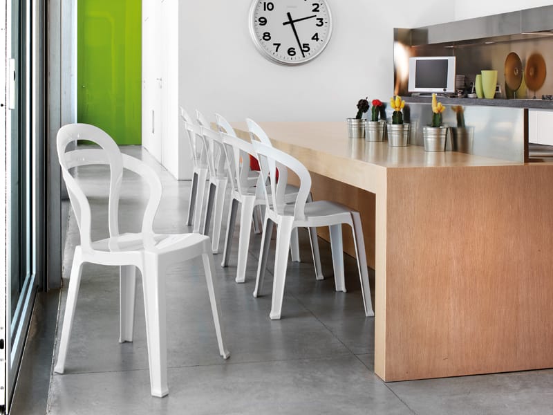 Штабелируемый стул из поликарбоната с подлокотниками S-CAB TITÌ ARCH-00094995 - Вид №2