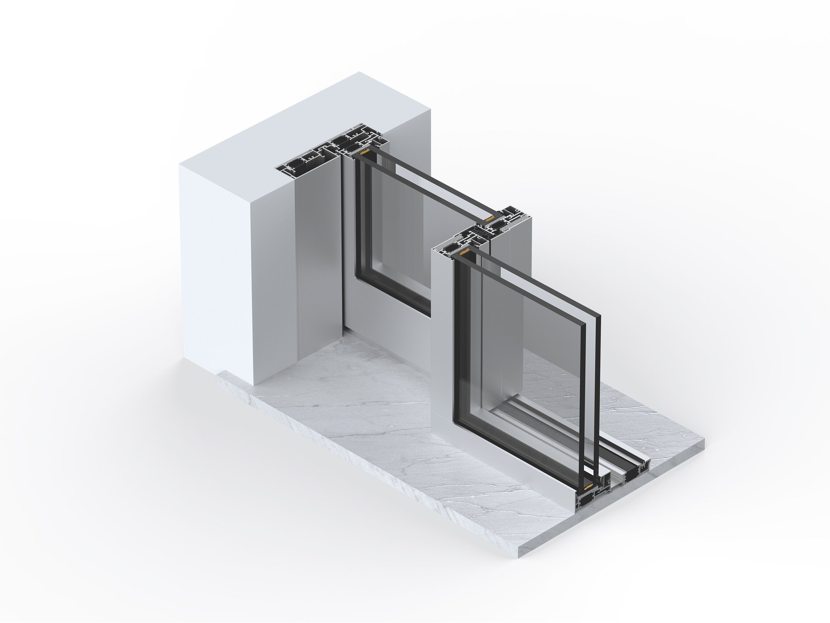 Алюминиевая раздвижная дверь-окно NURITH резюме ARCH-00108728 - Вид №8