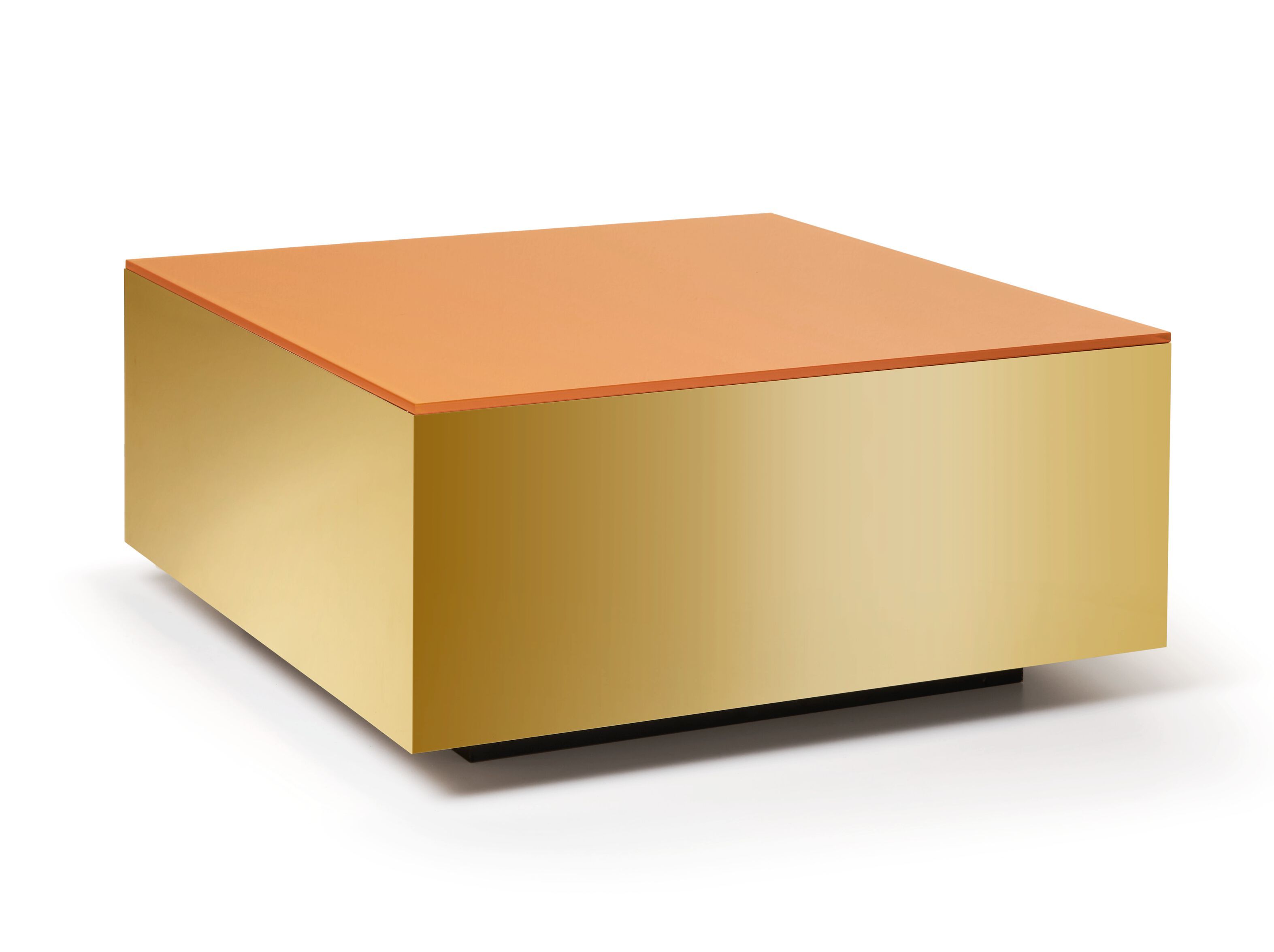 Квадратный низкий журнальный столик из зеркального стекла Quinti Sedute MIRROR ARCH-00009082