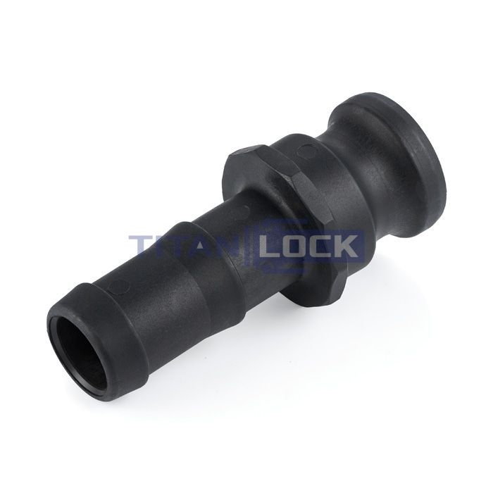 Камлок полипропиленовый тип E, ниппель с хвостовиком 1", TL100EPP TITAN LOCK  - Вид №3