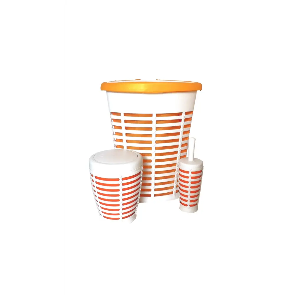 Бак для мусора Palm с крышкой пластик, в ассортименте PRIMANOVA Без серии STLM-2102595 - Вид №3