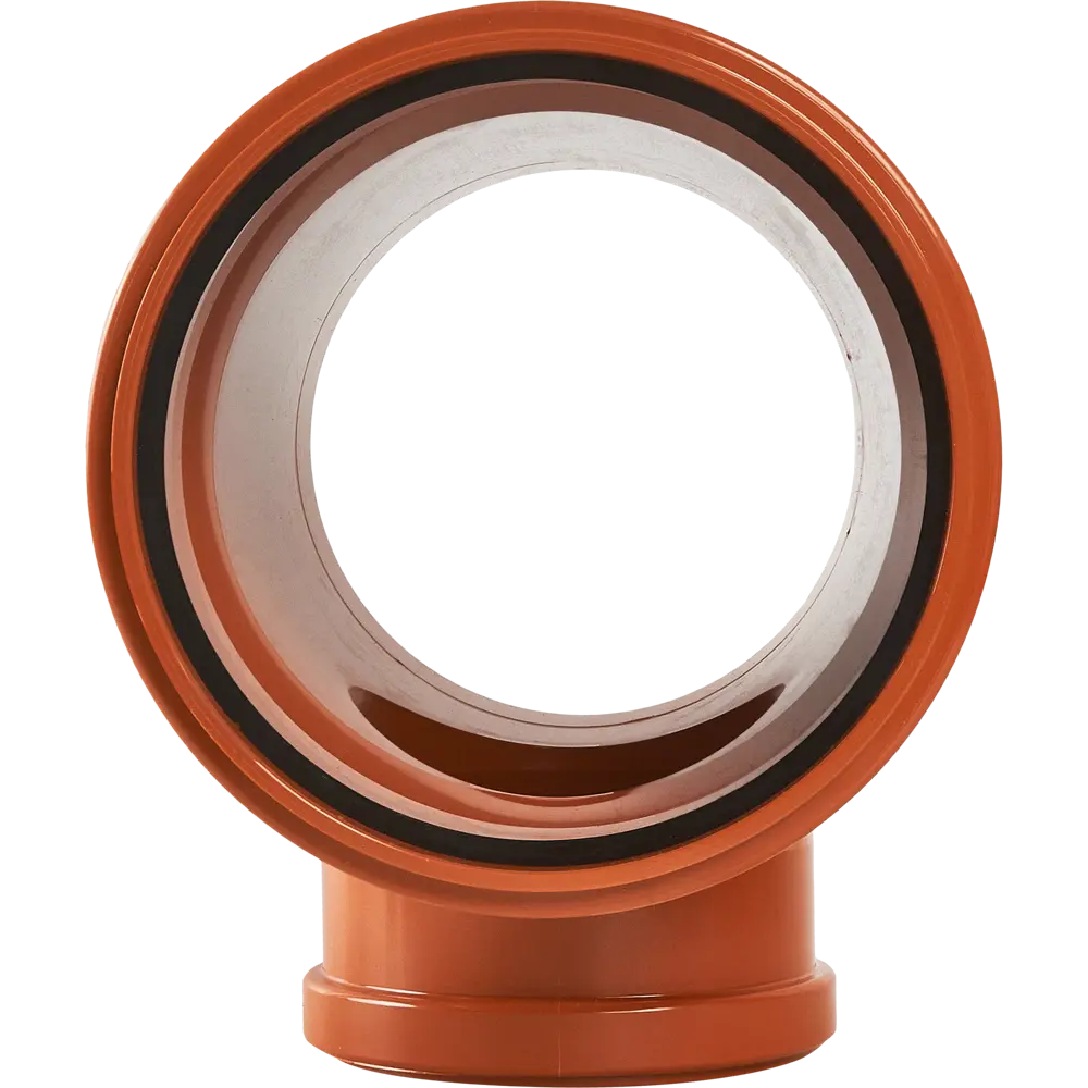 Тройник Хемкор d160x110 мм 87° пластиковый для наружной канализации STLM-2054398 - Вид №1