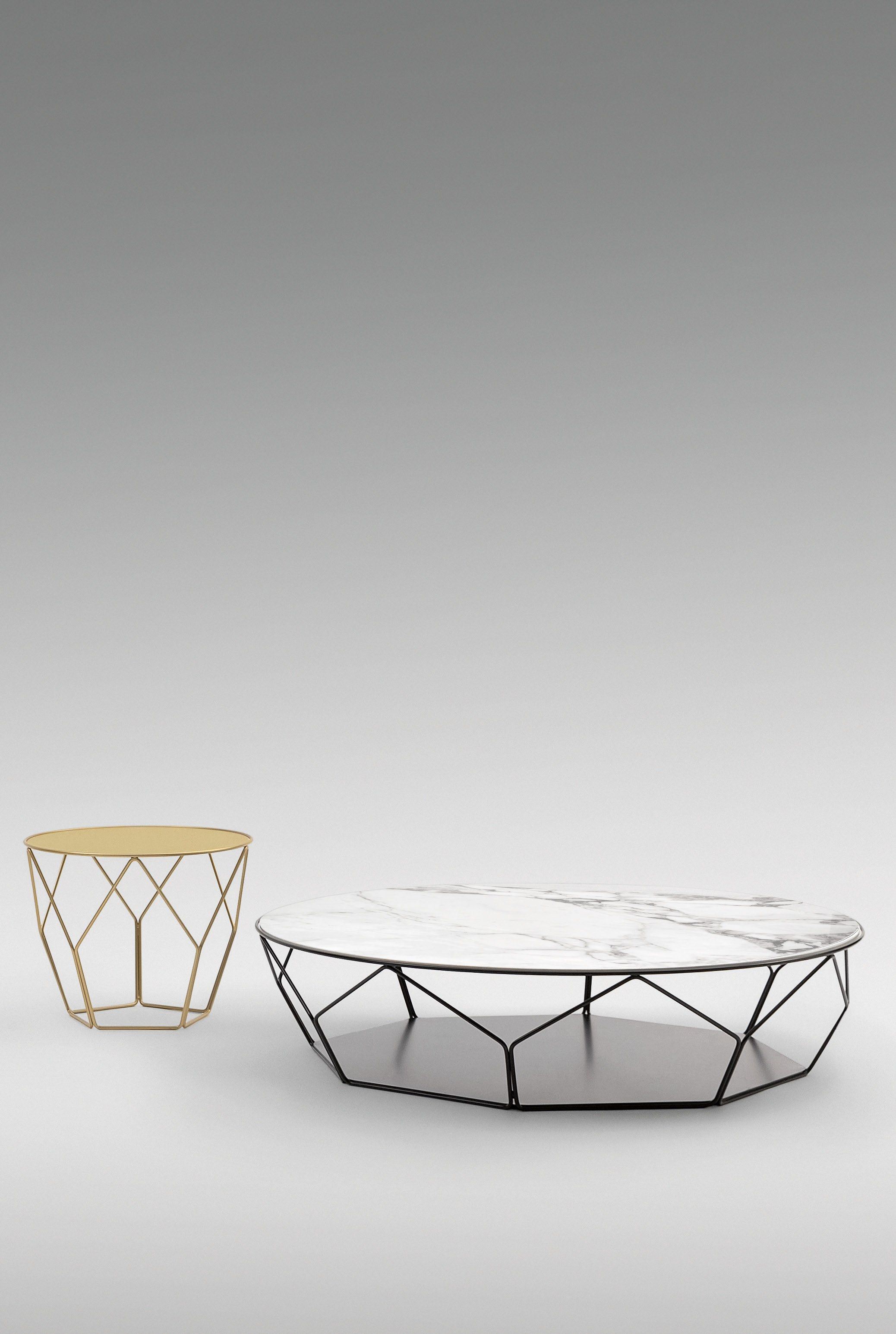 Высокий круглый керамический журнальный столик BONALDO ARCH-00121569 - Вид №2