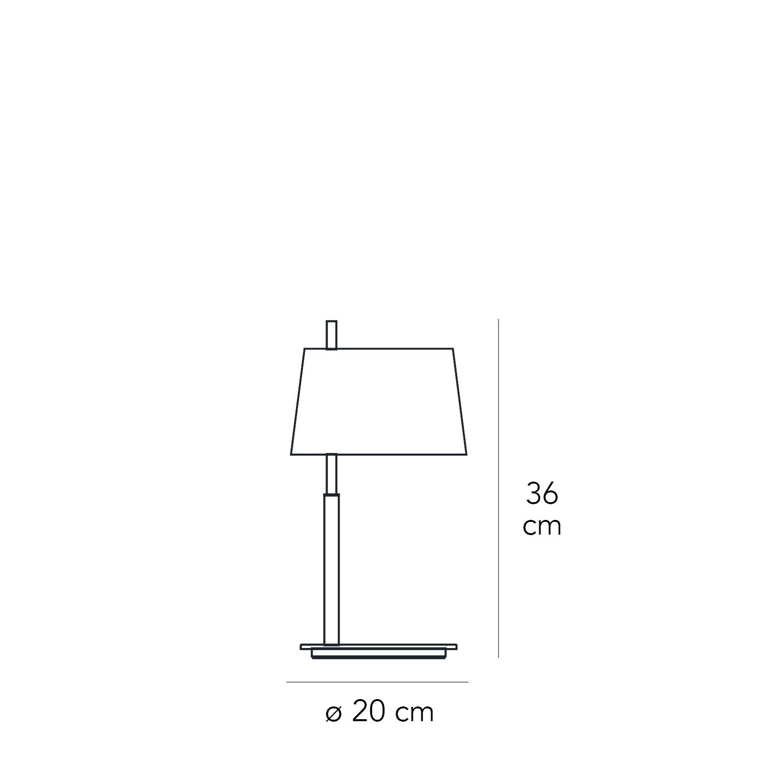 Настольная лампа из дутого стекла и металла FontanaArte ARCH-00018133