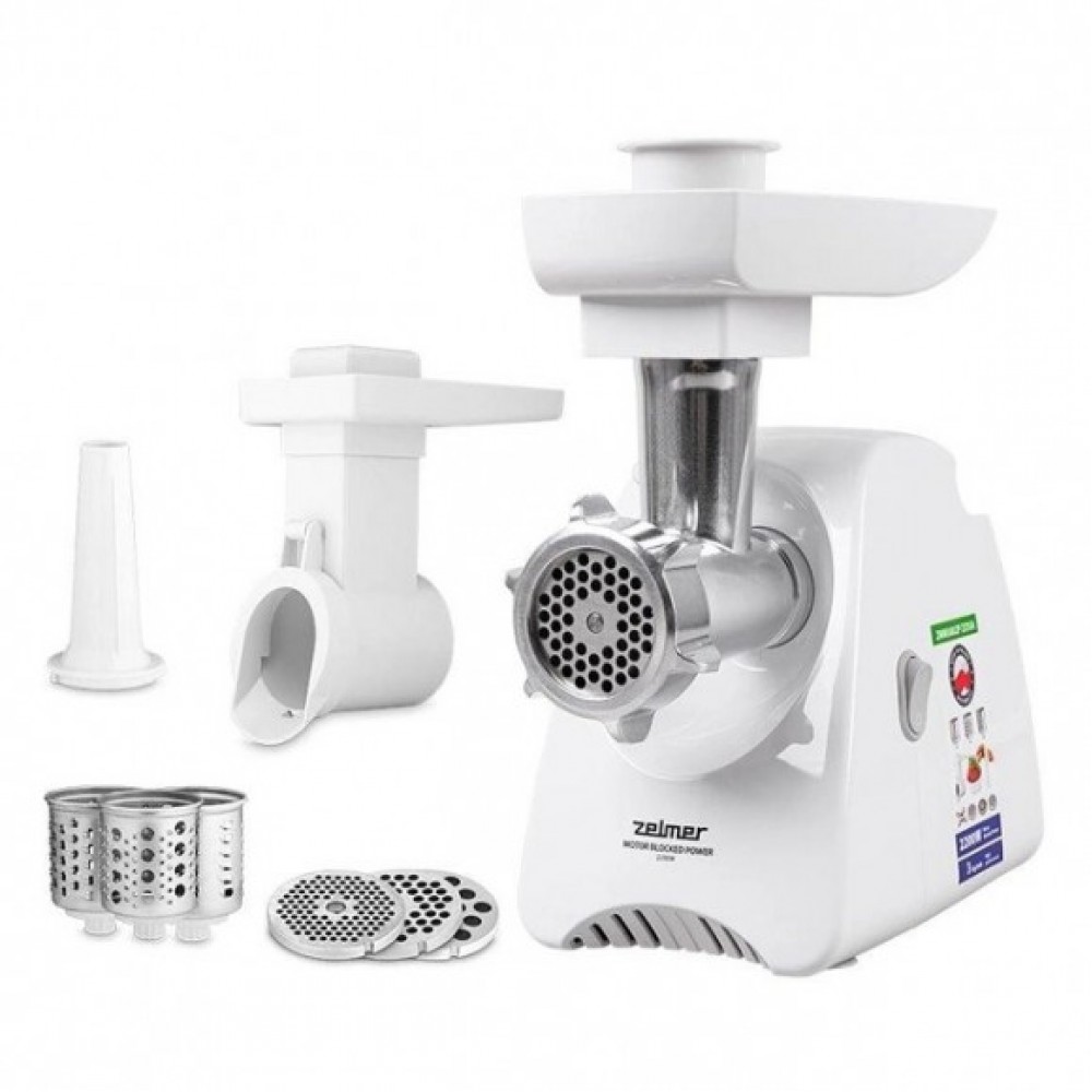 9113706 Мясорубка электрическая Zelmer ZMM5802P белый STDN-0045589 - Вид №5