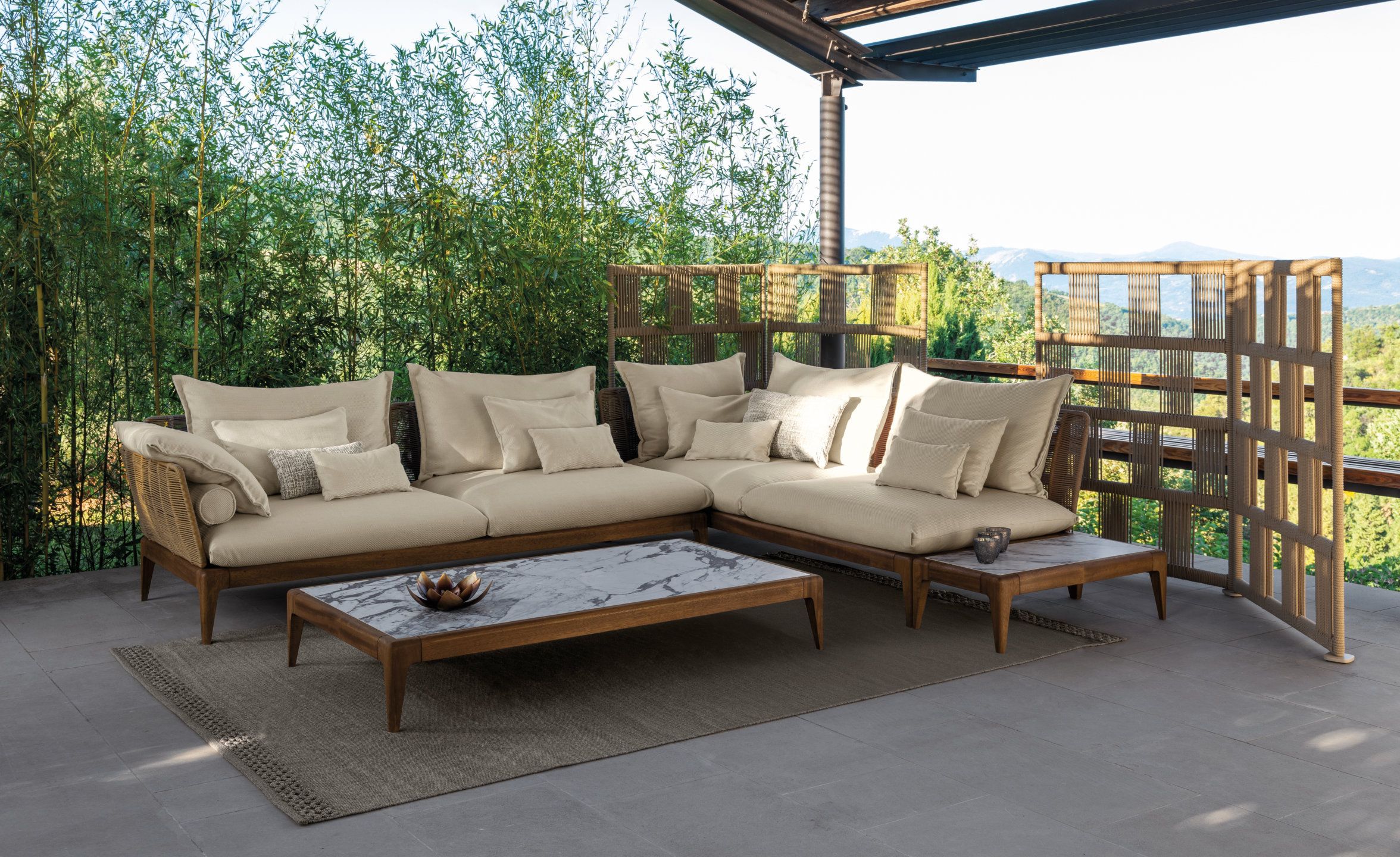 Журнальный столик из керамогранита Talenti Cruise Teak ARCH-00101748 - Вид №5