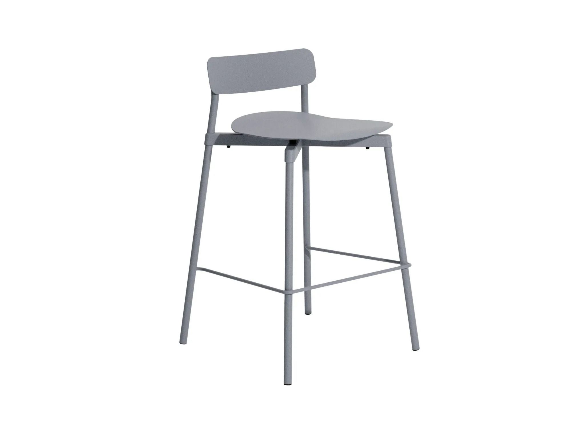 Высокий штабелируемый алюминиевый стул с порошковым покрытием с подставкой для ног Petite Friture Fromme ARCH-00091817 - Вид №57