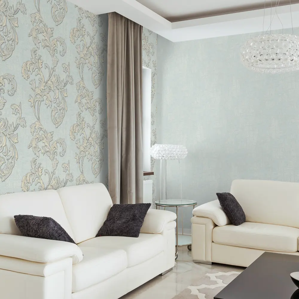 Обои флизелиновые Victoria Stenova Sorrento зелёные 1.06 м 889173 STLM-2171744 - Вид №3