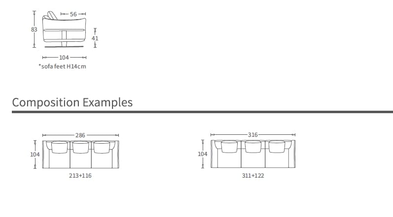 3-местный кожаный диван CAMPO DE' FIORI COSMO ARCH-00147805 - Вид №6