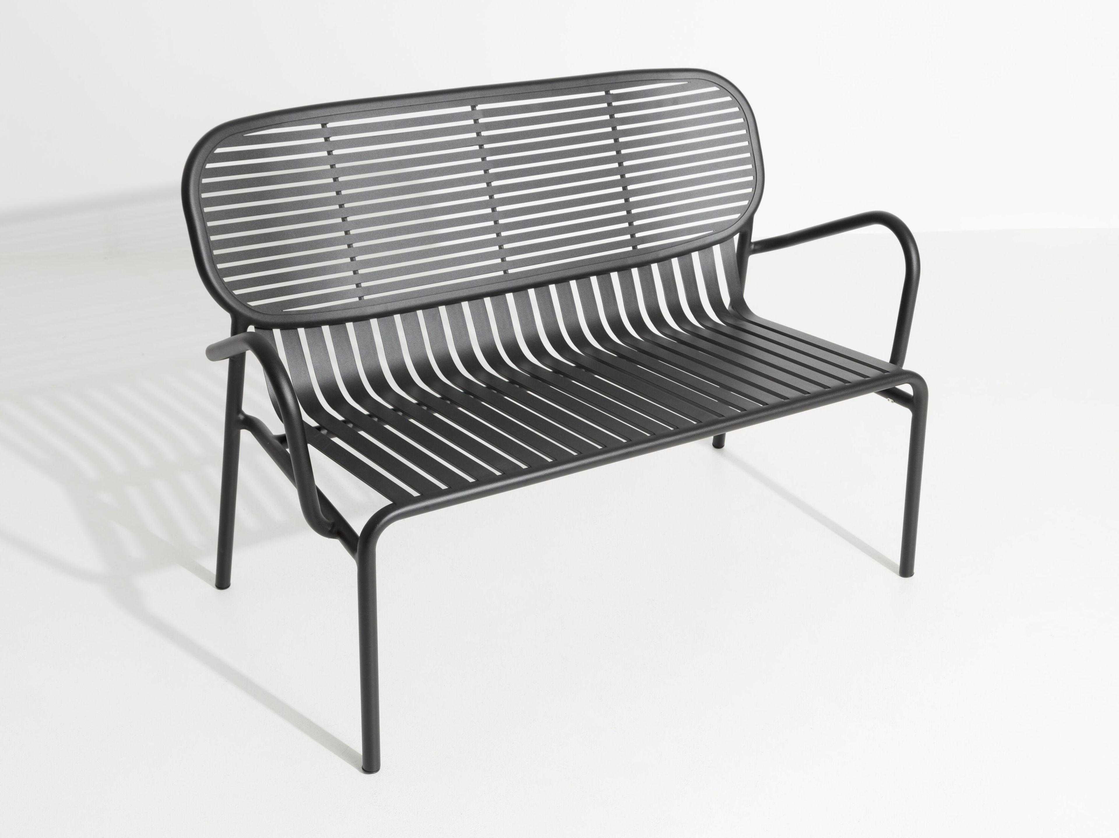 Алюминиевая садовая скамейка с порошковым покрытием с подлокотниками Petite Friture выходные ARCH-00120153 - Вид №4