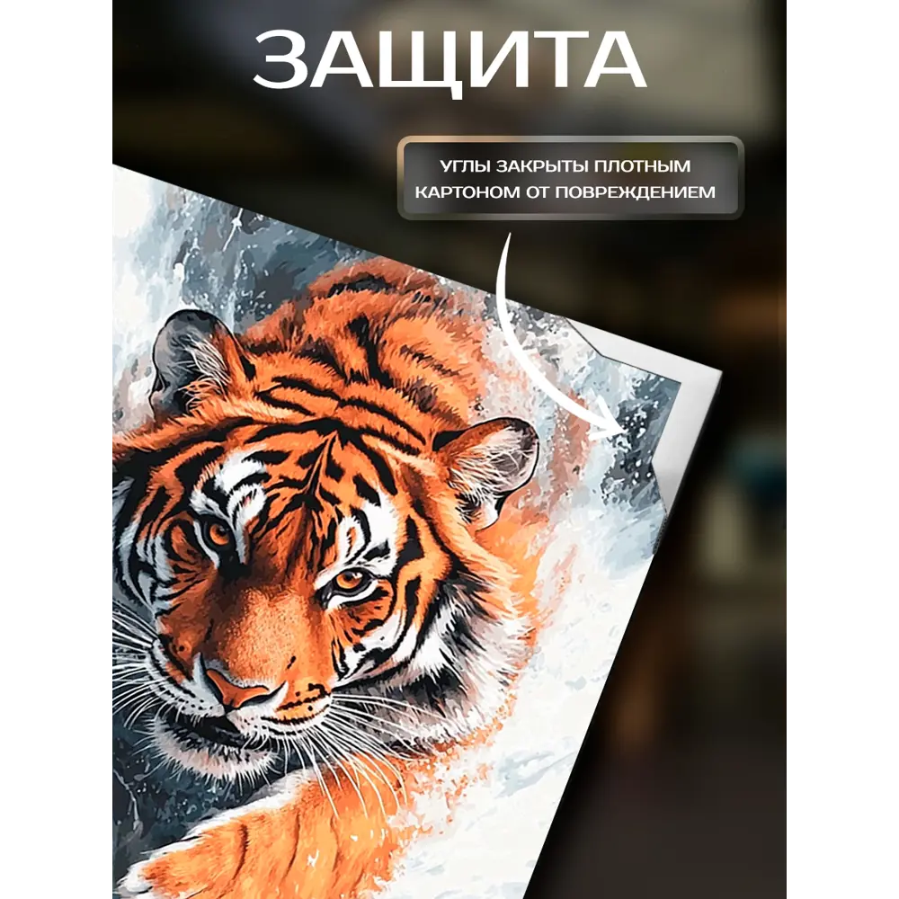 Картина на холсте Мощь и грация 40x50 см 89425246 STLM-2180164 Santreyd  - Вид №4