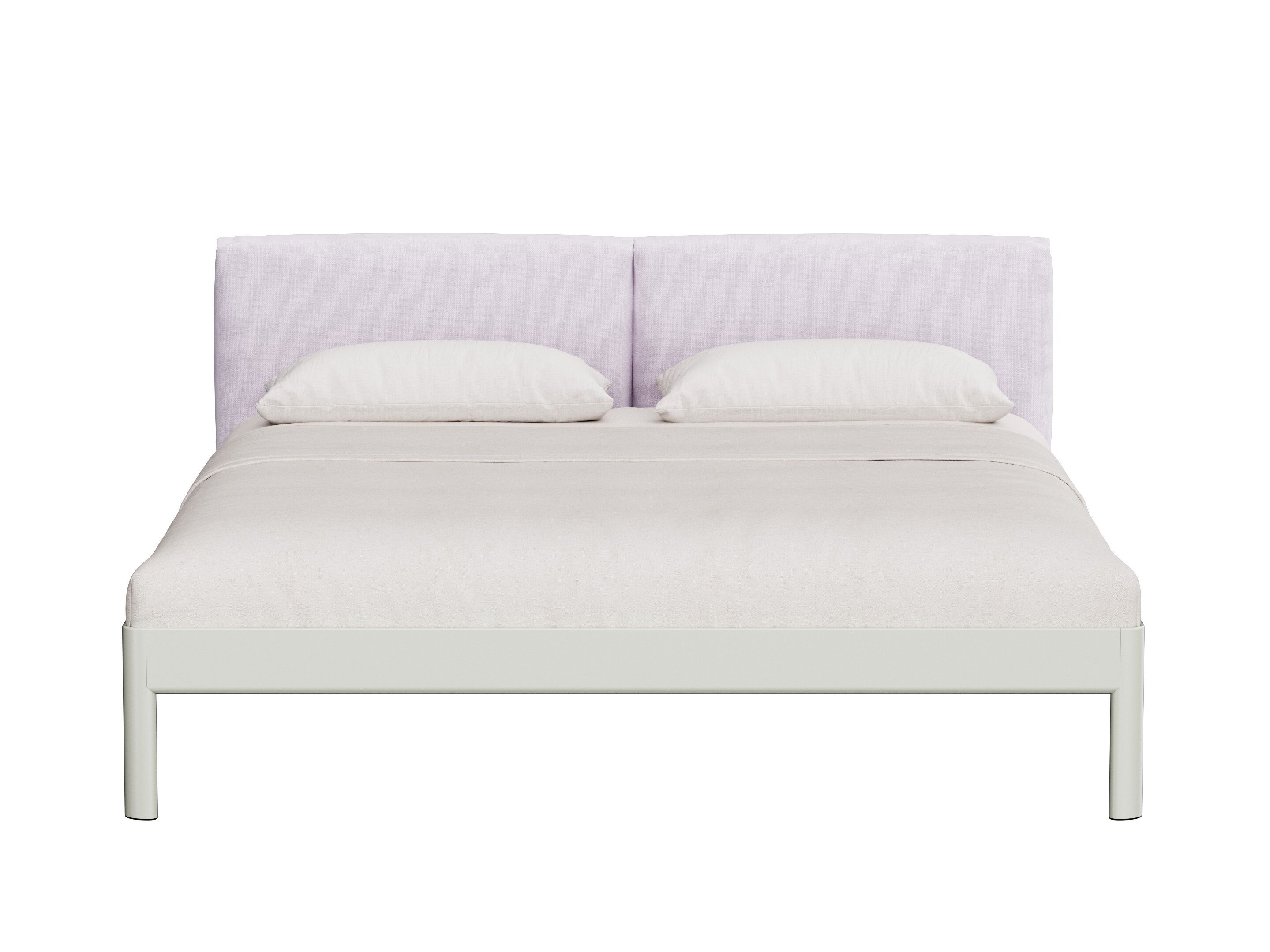 Алюминиевая двуспальная кровать с мягким изголовьем Noah Living Heia ARCH-00065654 - Вид №1