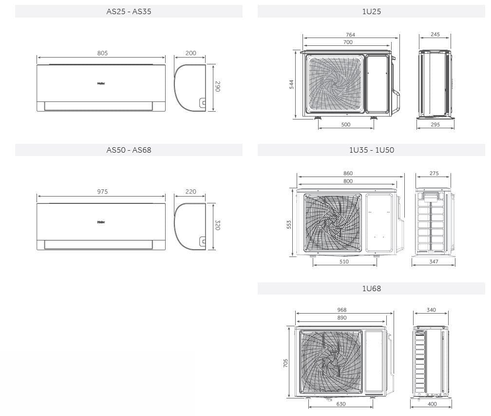 Одноразрядный и многоразрядный кондиционер для жилых помещений с инверторной системой Haier AC Italy PEARL ARCH-00048292 - Вид №2