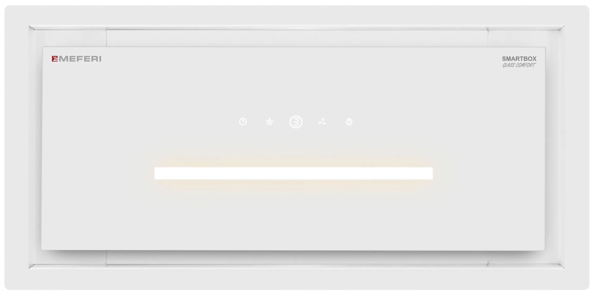 9270625 Вытяжка полновстраиваемая Meferi SMARTBOX60WH GLASS COMFORT белый/белый STDN-0096369 - Вид №7