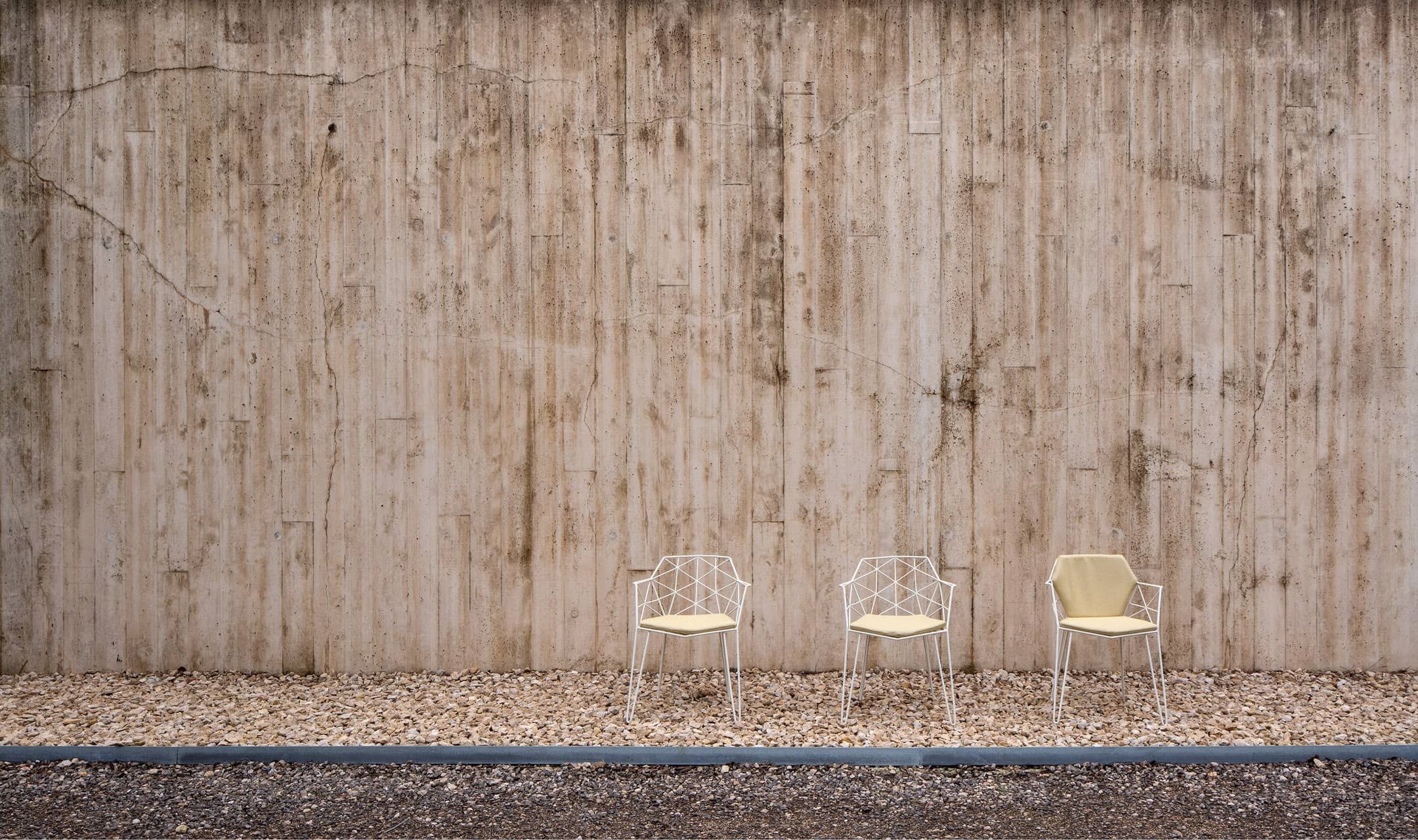 Стальной штабелируемый садовый стул с подлокотниками iSimar Mitjorn ARCH-00113711 - Вид №2