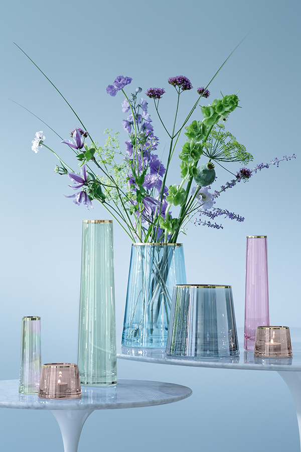 Ваза стеклянная перламутровая 16 см Sorbet LSA INTERNATIONAL - 253427 Прозрачный  - Вид №1