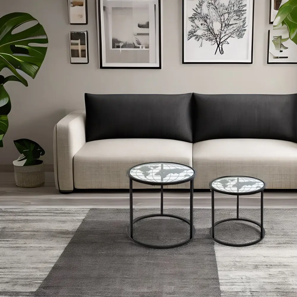 Журнальный столик Atmosphera 166576A цвет черный 2 шт STLM-2180739 - Вид №3