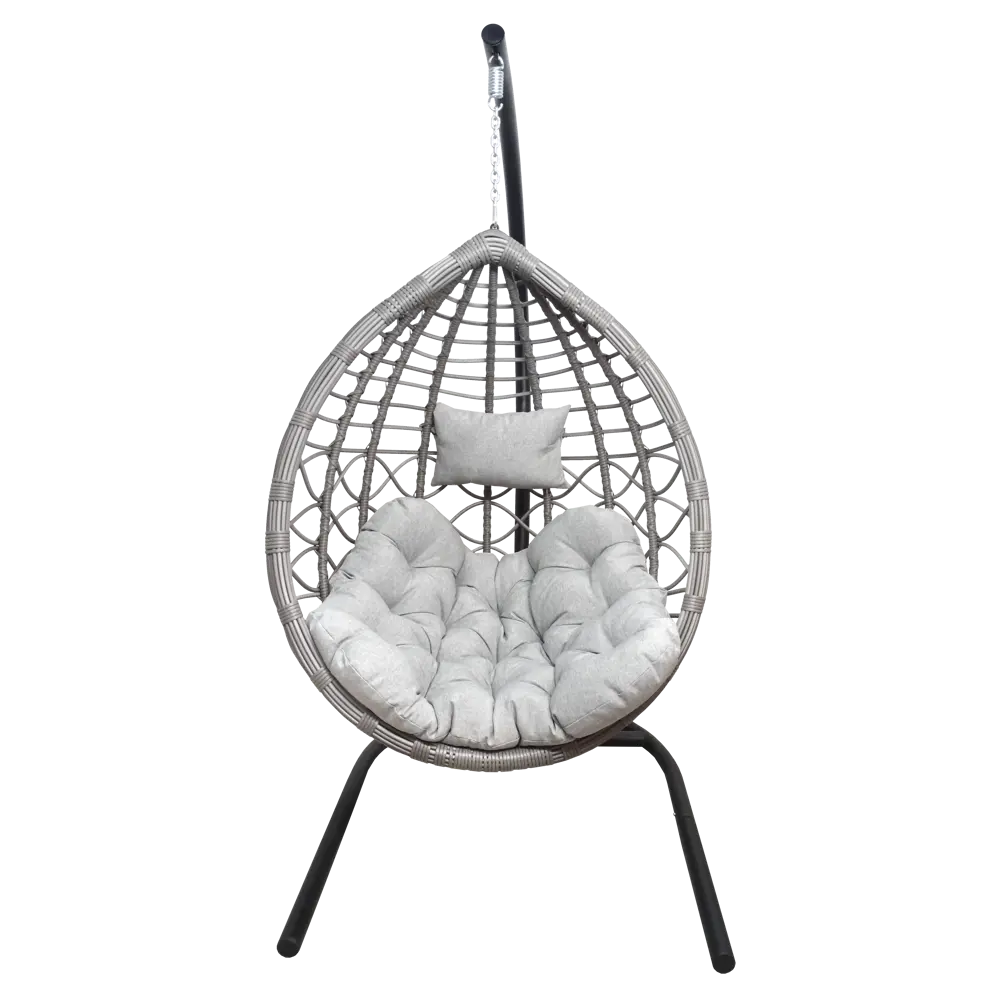 Santreyd VEIL2-LM Подвесное кресло с опорой в жемчужно-сером цвете 84011370 VE011 STLM-0046153 - Вид №2