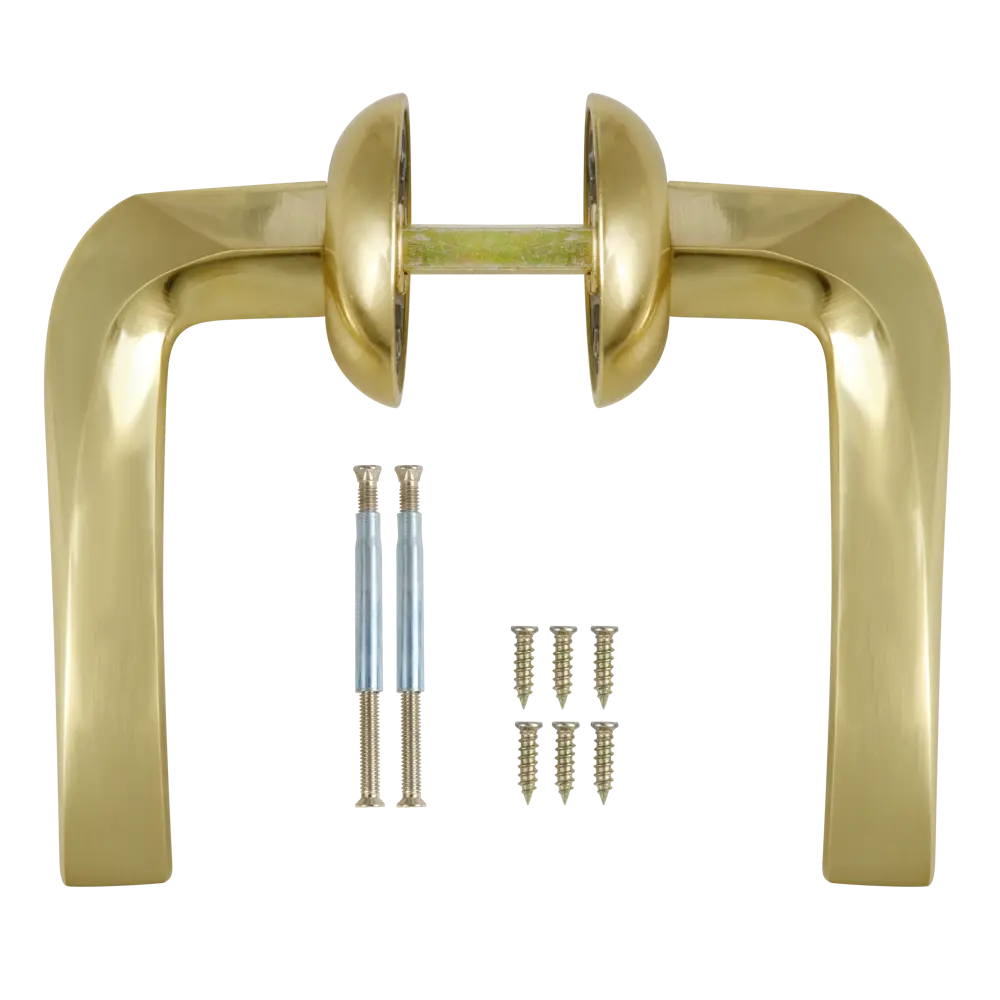 Дверные ручки EDSON EDS-36H-R1 золотые для межкомнатных дверей 85170620 STLM-0059419 - Вид №1