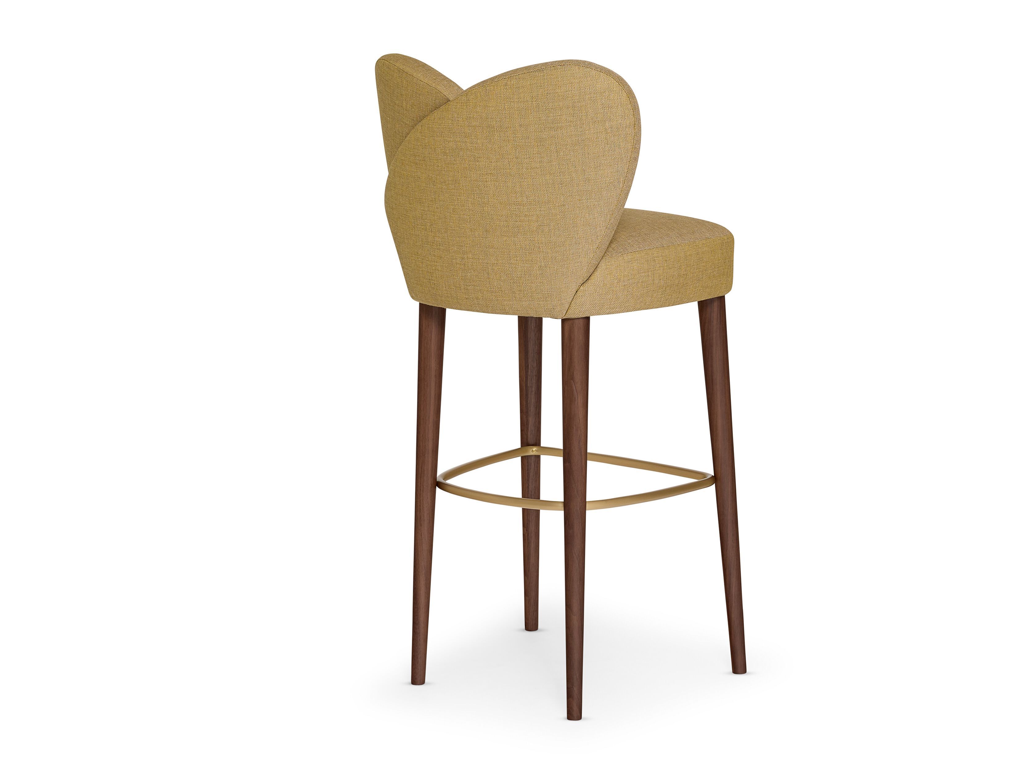 Высокий тканевый стул со спинкой Munna Grace ARCH-00114734 - Вид №2