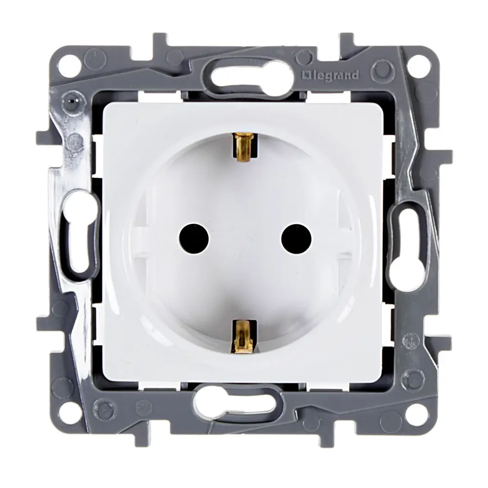 Розетка Legrand Etika с заземлением для скрытого монтажа 17356206 STLM-0007963