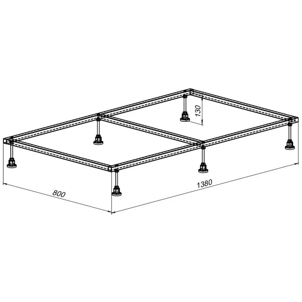 Каркас для поддона Aquanet 138x80