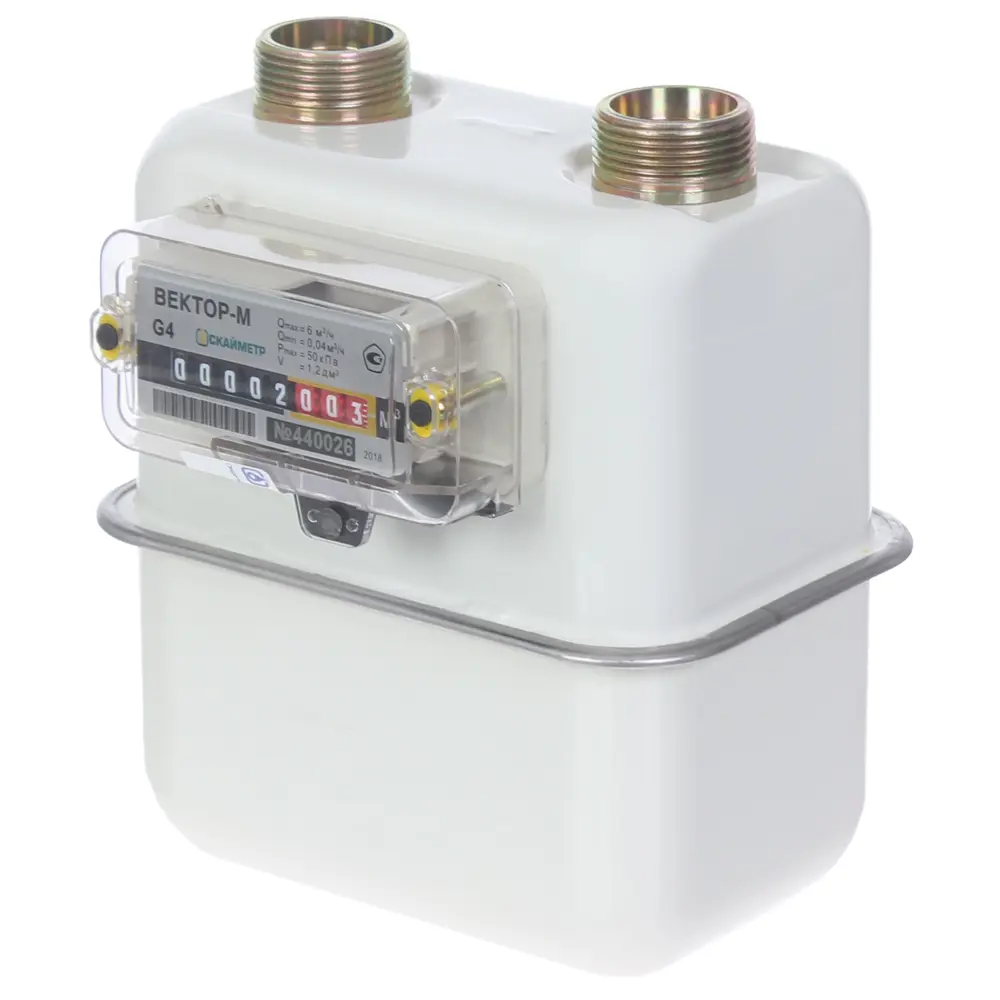 Счётчик для газа Вектор 4 диафрагменный правый STLM-2194101 - Вид №1