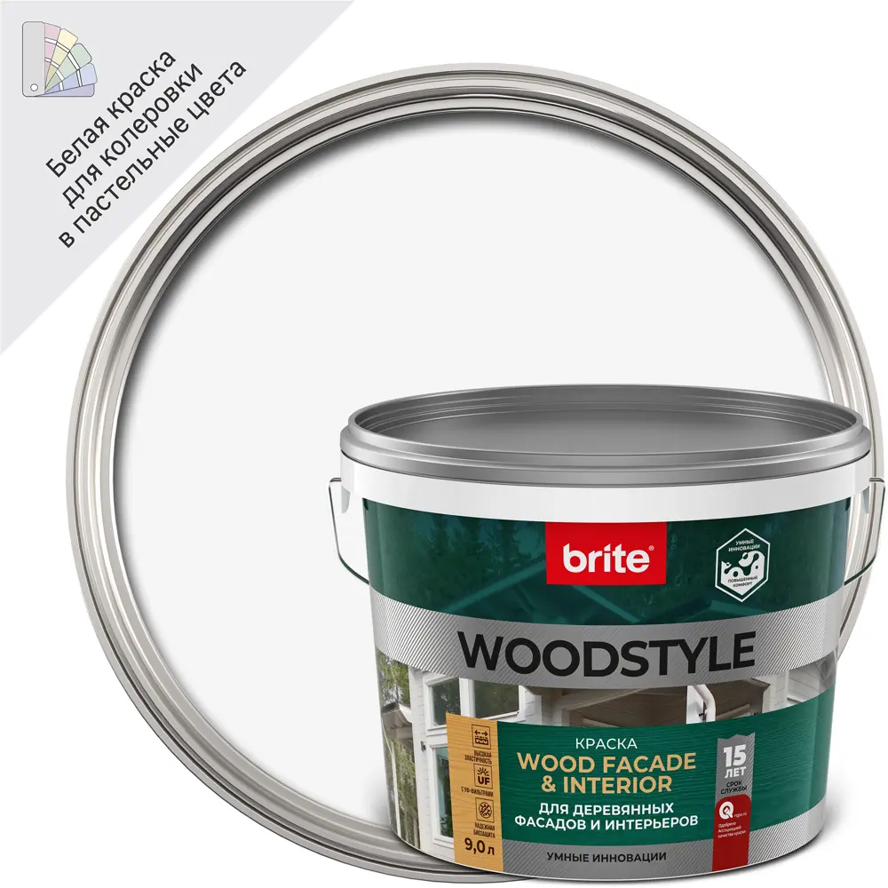 Краска Brite Woodstyle Prof для деревянных фасадов - защита и эстетика 86778271 STLM-0071534