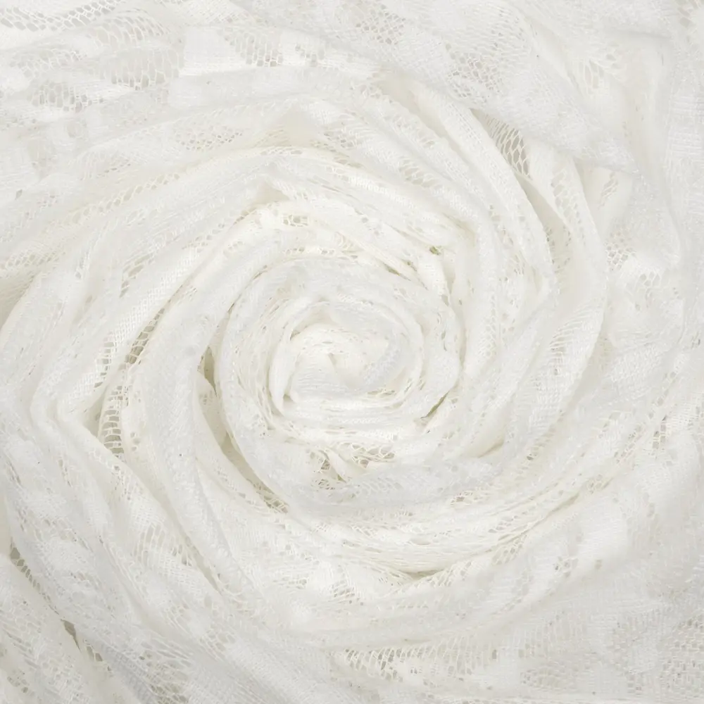 Тюль на ленте «Ариэль» 250х260 см полиэстер цветы цвет экрю AMORE MIO STLM-2132832 - Вид №1