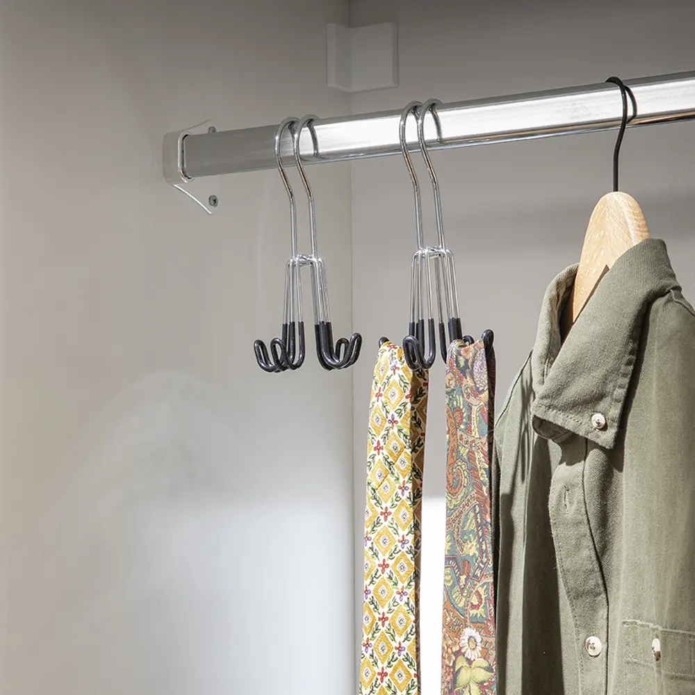 Вешалка для аксессуаров KONSENSA 8 см металл цвет черный STLM-2039235 - Вид №1