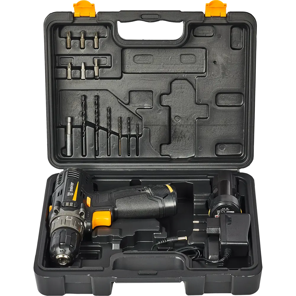 Дрель-шуруповерт аккумуляторная Deko GCD12DU3 063-4140, 12 В Li-Ion 2x2 Ач STLM-2102749 - Вид №6