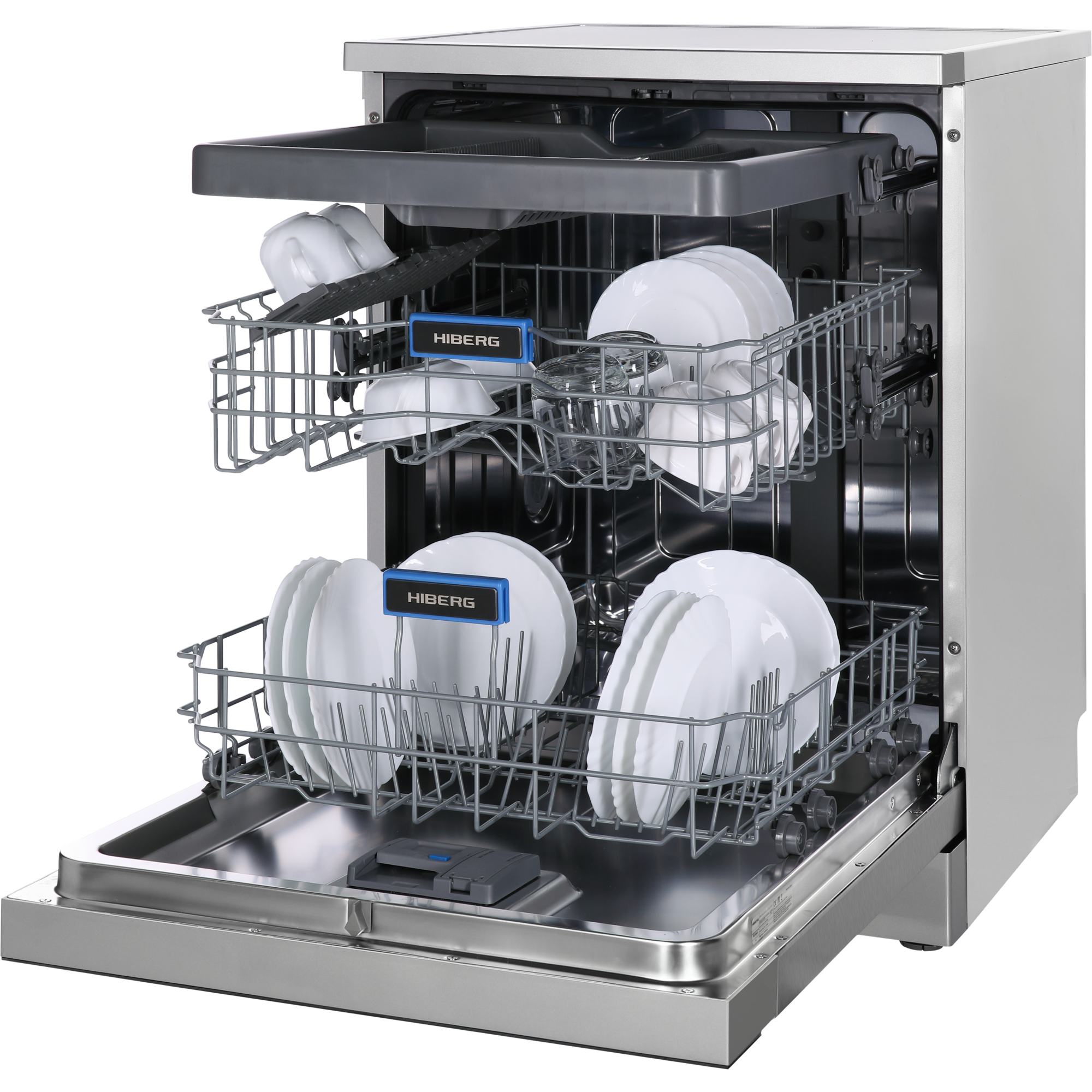 9163324 Посудомоечная машина HIBERG F68 1530 LХ серебристый STDN-0046022 - Вид №5