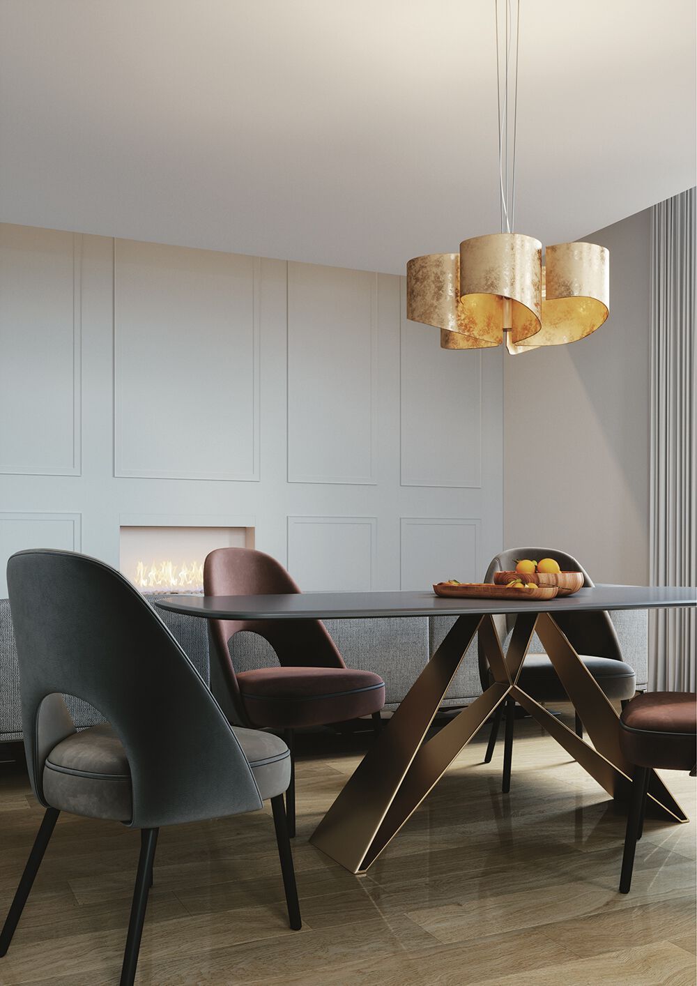 Стеклянный подвесной светильник Fan Europe Lighting дизайн окружающего света ARCH-00133442 - Вид №2