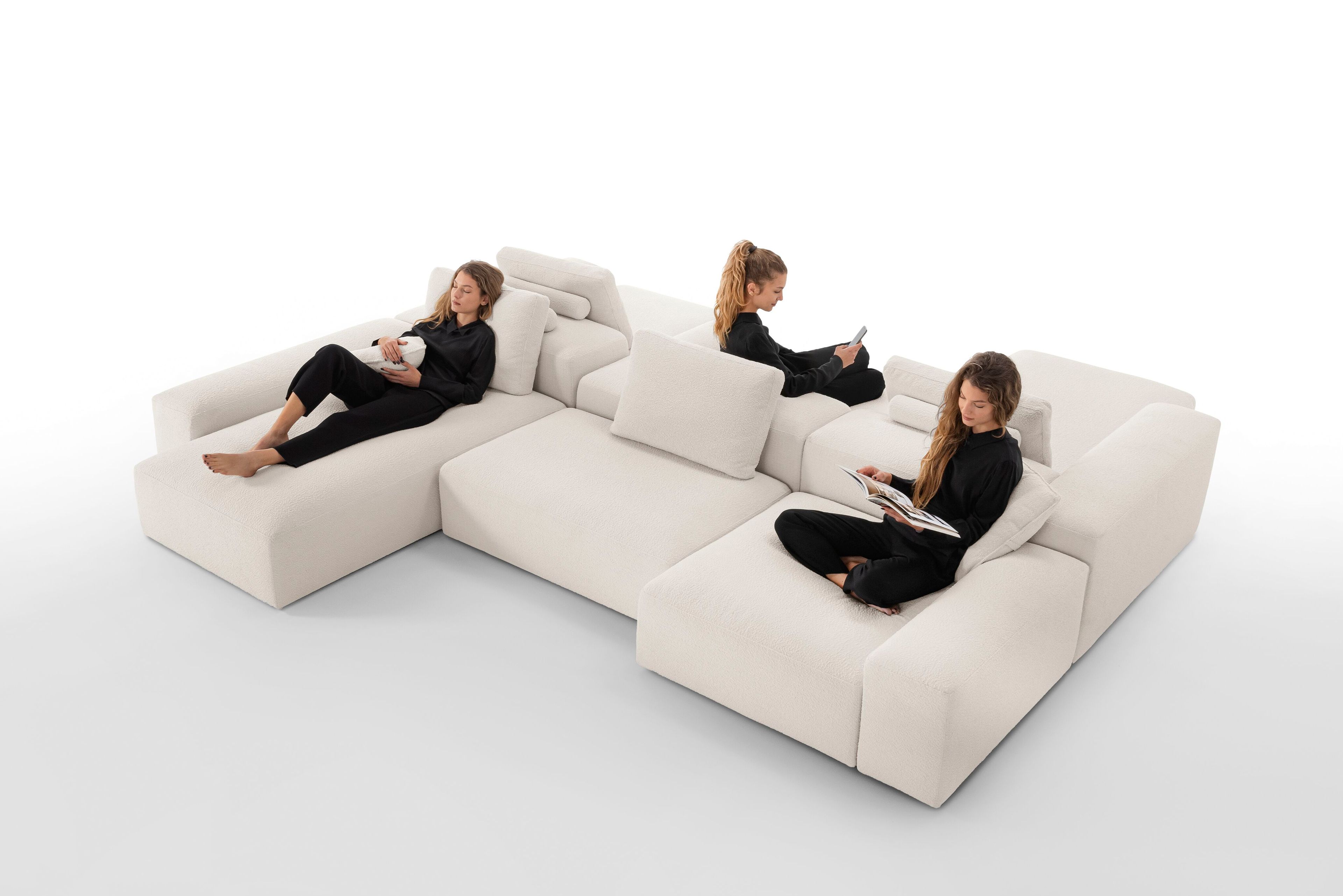 Секционный диван из ткани Felis Softliving ARCH-00129186 - Вид №13