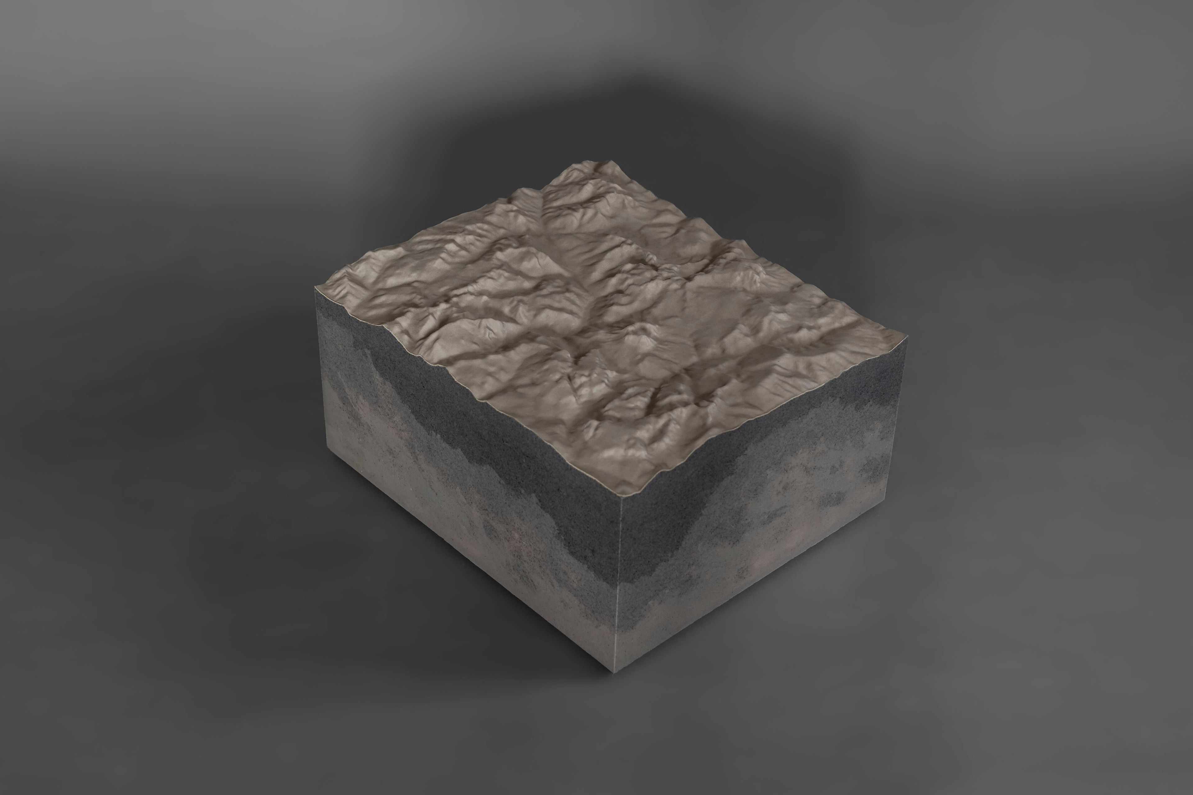 Низкий журнальный столик с бархатной подкладкой alcarol Geomorphic 2023 ARCH-00013525 - Вид №3