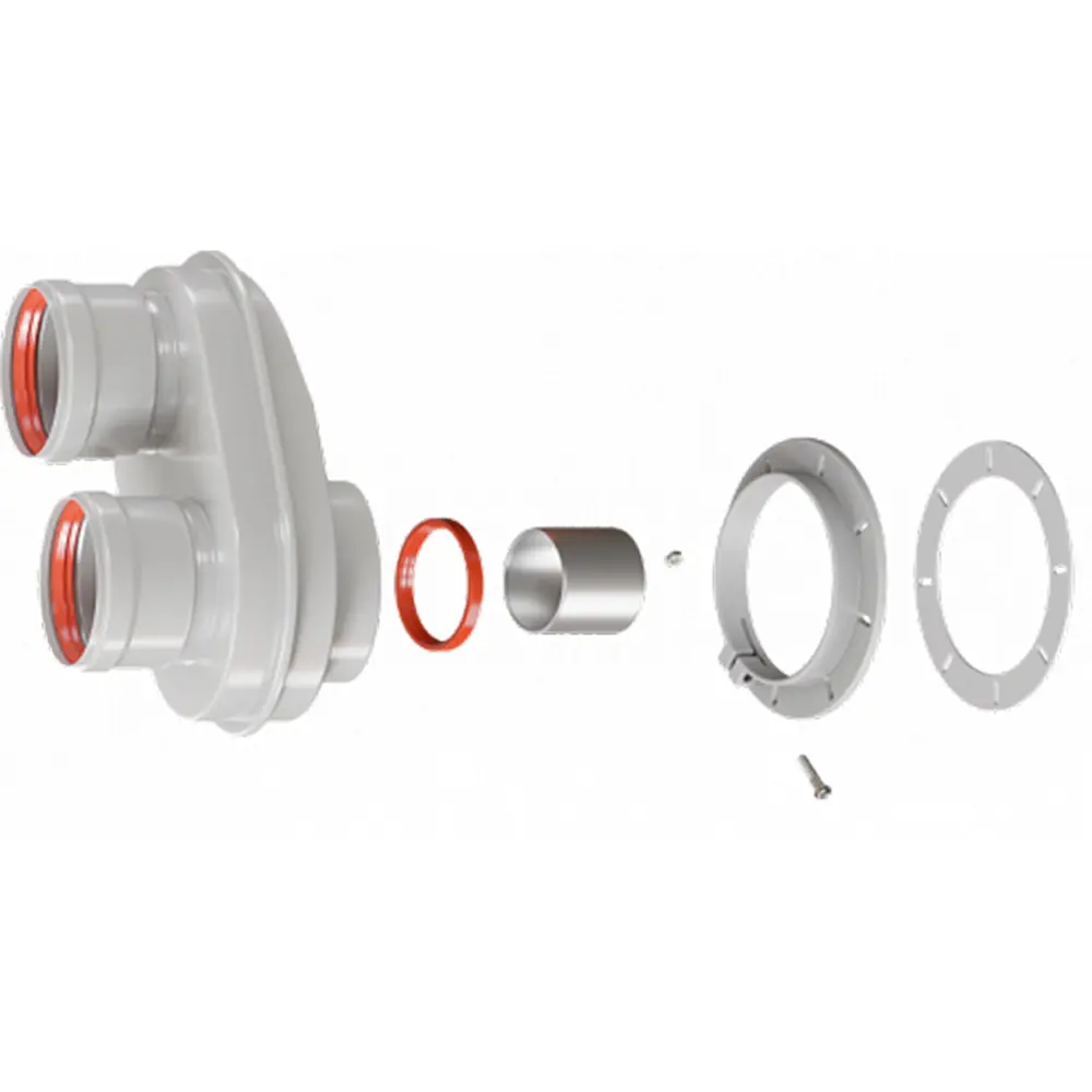 Переходник для дымохода Rommer D80 180x170 мм алюминий 0.75 мм Отсутствует STLM-2021835