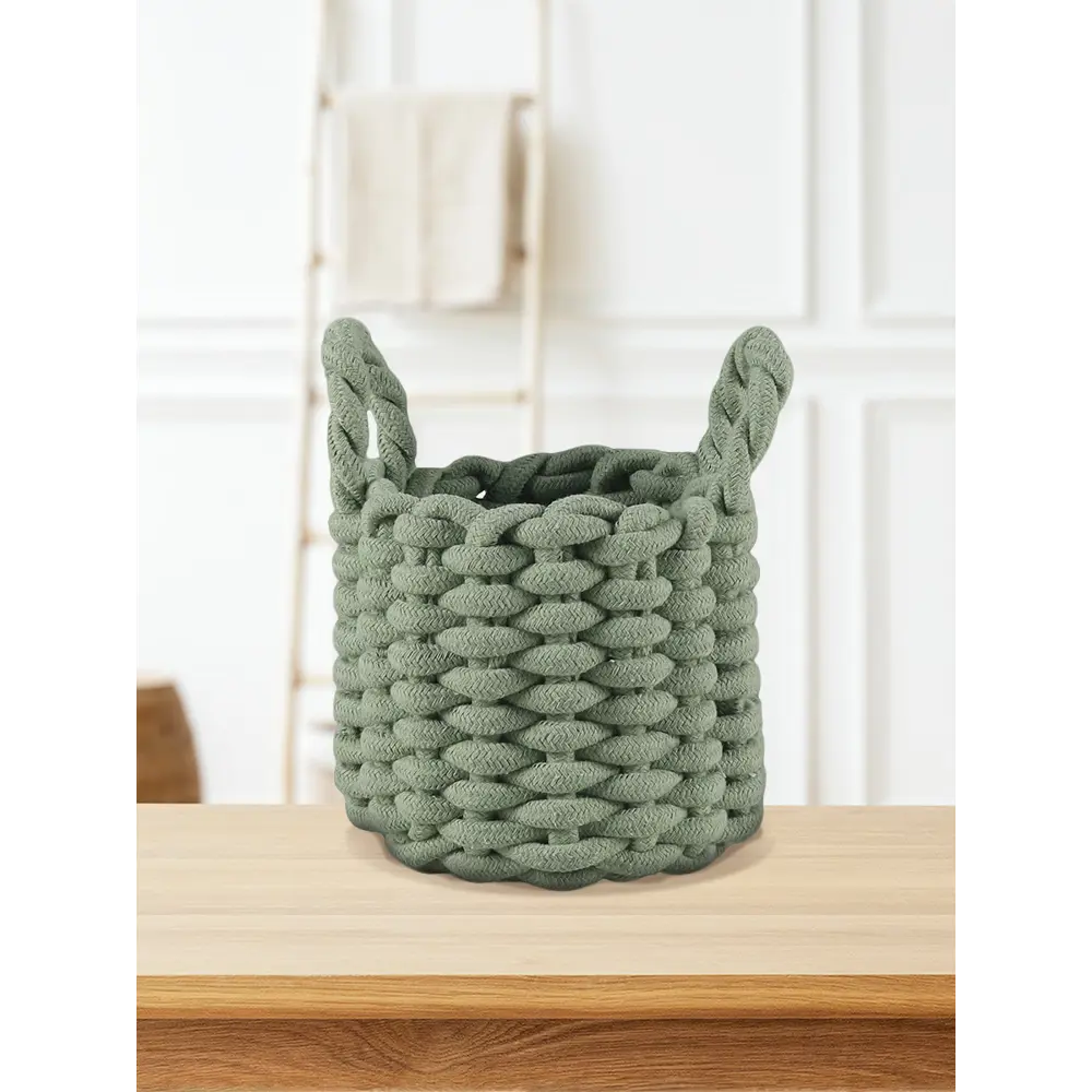 Корзина для хранения Zenfort Вологда 5л текстиль зеленый Этна STLM-2078182