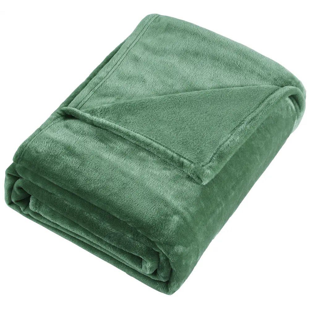 Плед Inspire Flandria 200x220 см микрофибра цвет зеленый Kelp 3 STLM-2174773