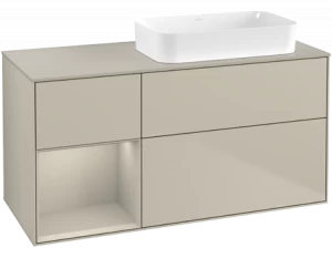 Villeroy&Boch Тумба под раковину Прямоугольная версия F683HHHH Finion Sand Matt Lacquer