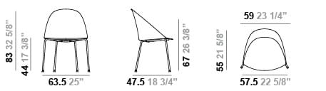 Стул с 4 деревянными ножками Arper Cila ARCH-00077934 - Вид №4
