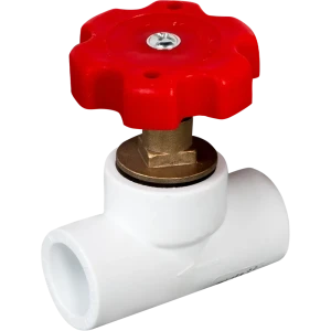 Вентиль запорный PN20 20x20 мм ручка барашек полипропилен