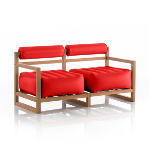 MOJOW Непрозрачный диван YOKO WOOD Красный CYKCB08RC