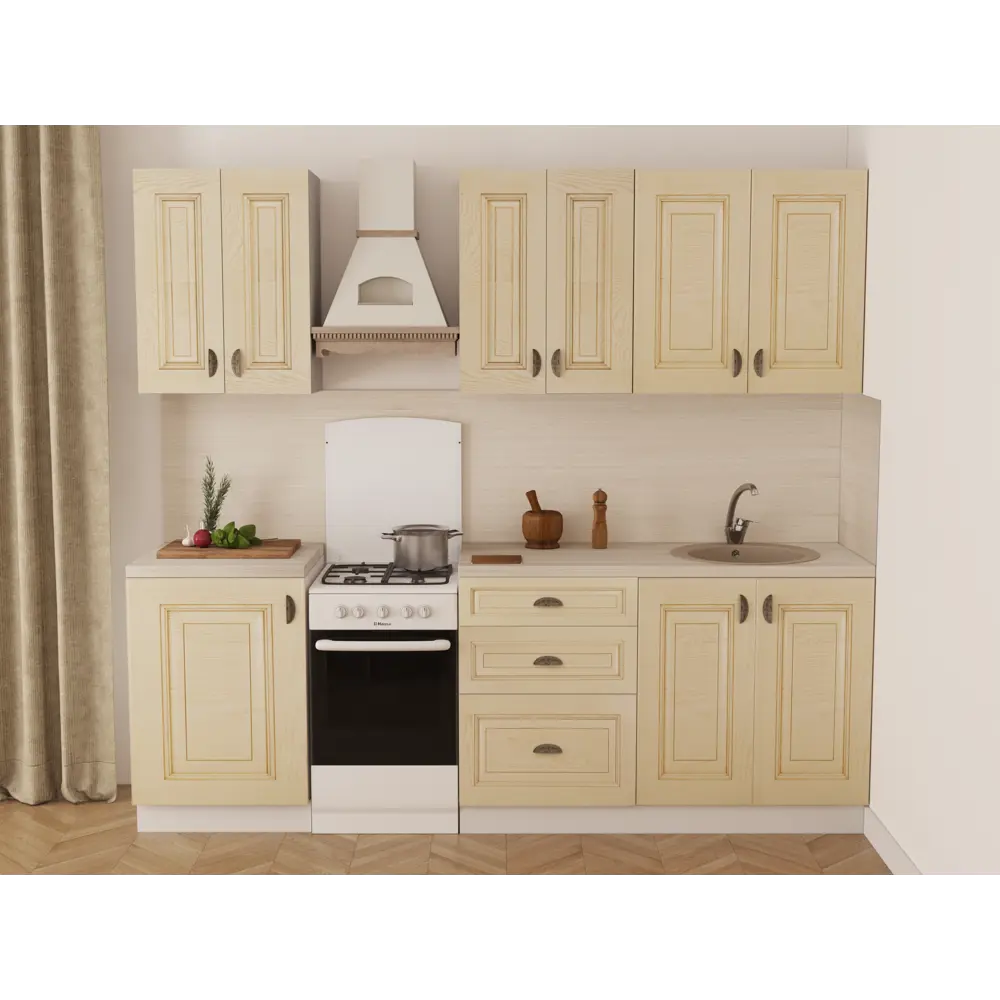 Кухонная мойка DELINIA кварцевая круглая 51×51 см песочный цвет 82502617 STLM-0028829 - Вид №8